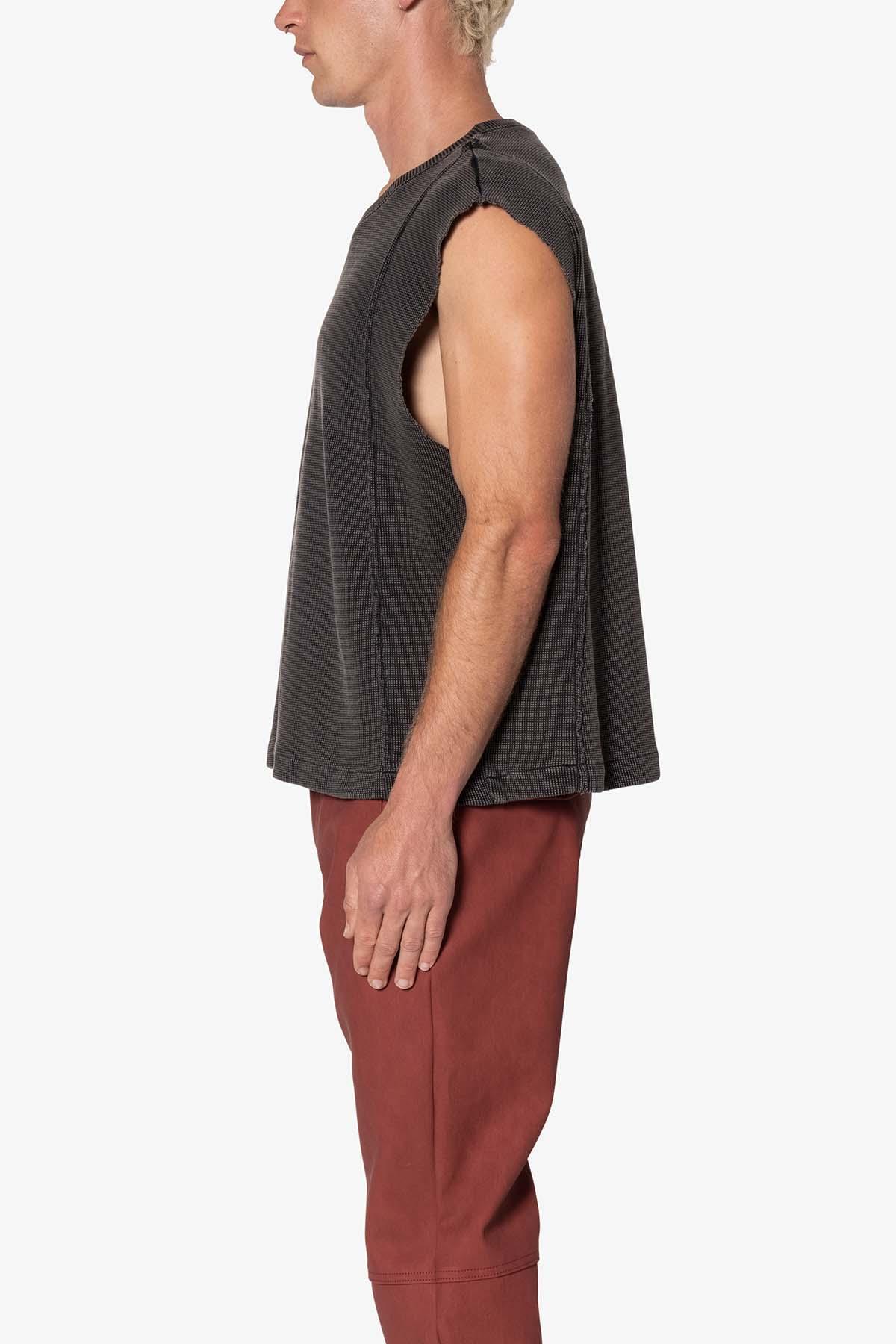 Paneled Knit Tank - Vintage Black Product Image