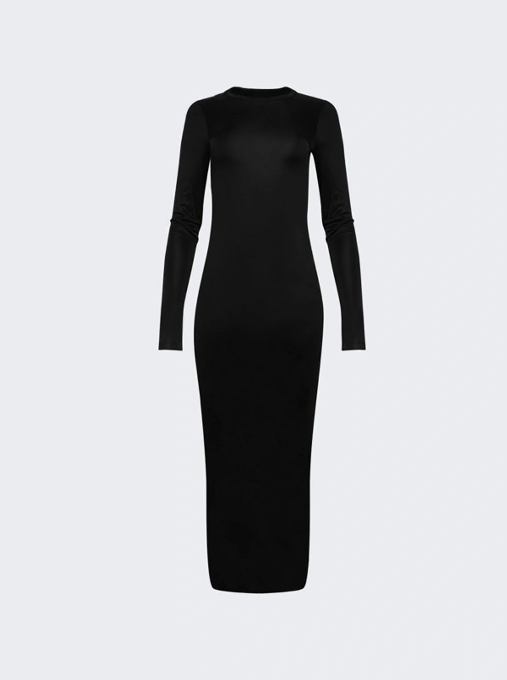 KHAITE Bayra Midi Dress In Black Product Image