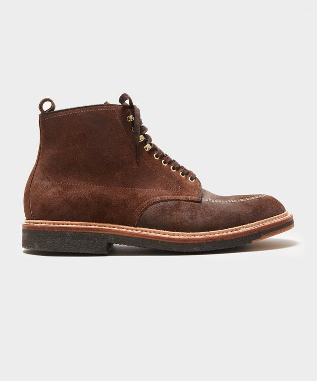 Todd Snyder x Alden Indy Boot in Tobacco Reverse Chamois Leather Product Image