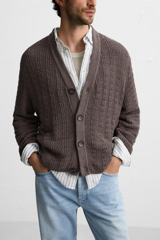 TEXTURED CARDIGAN Product Image