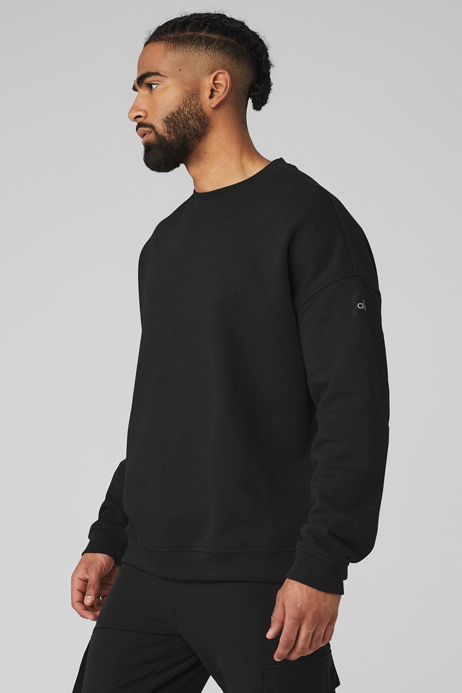 Renown Heavy Weight Crew Neck Pullover - Black Male Product Image