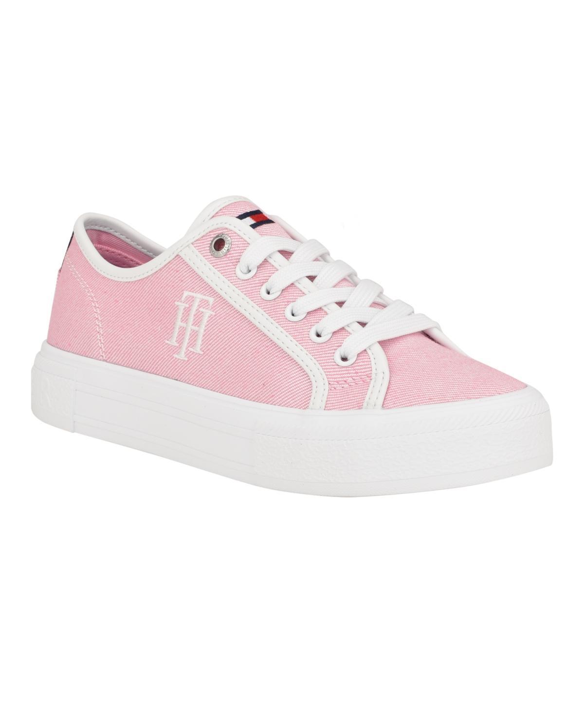 Tommy Hilfiger Womens Alezya Casual Lace-Up Sneakers Product Image