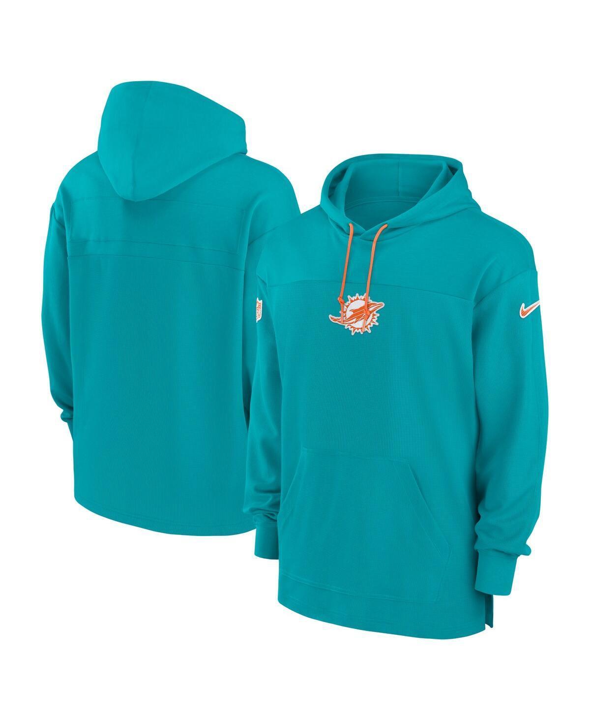 Miami Dolphins Sideline Jersey Nike Men's Dri-FIT NFL Pullover Hoodie Product Image