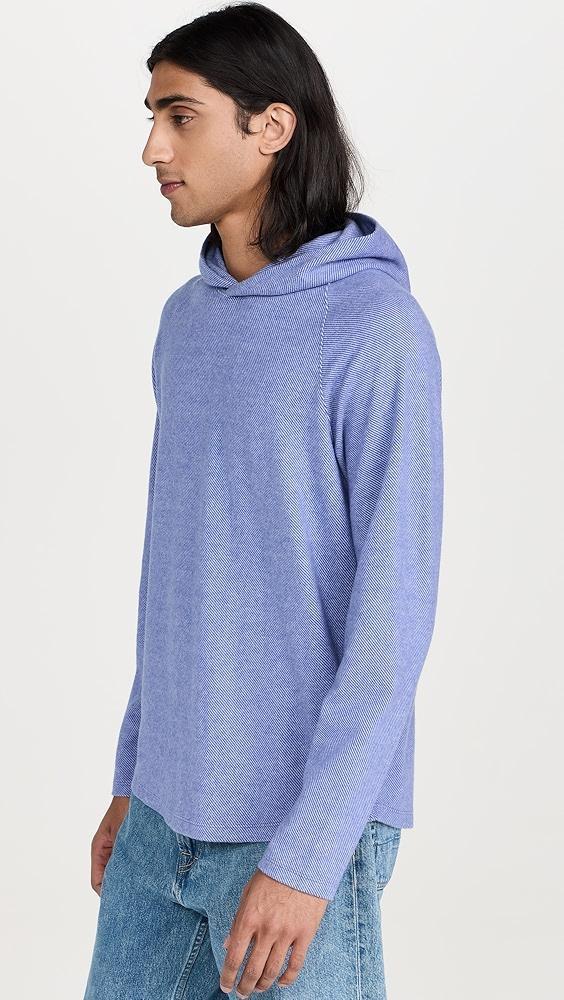 Vince Brushed Twill Knit Hoodie | Shopbop Product Image