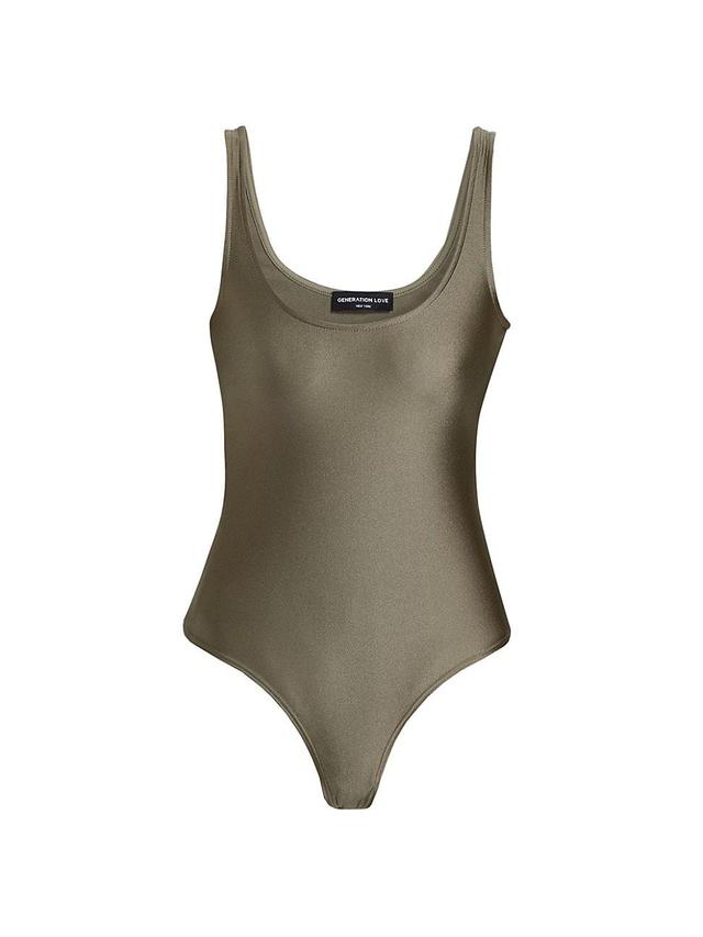 Womens Gigi Shine Jersey Bodysuit Product Image