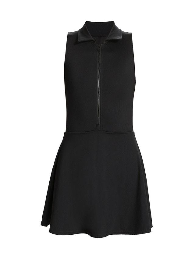 Womens Open Back Collar Dress Product Image