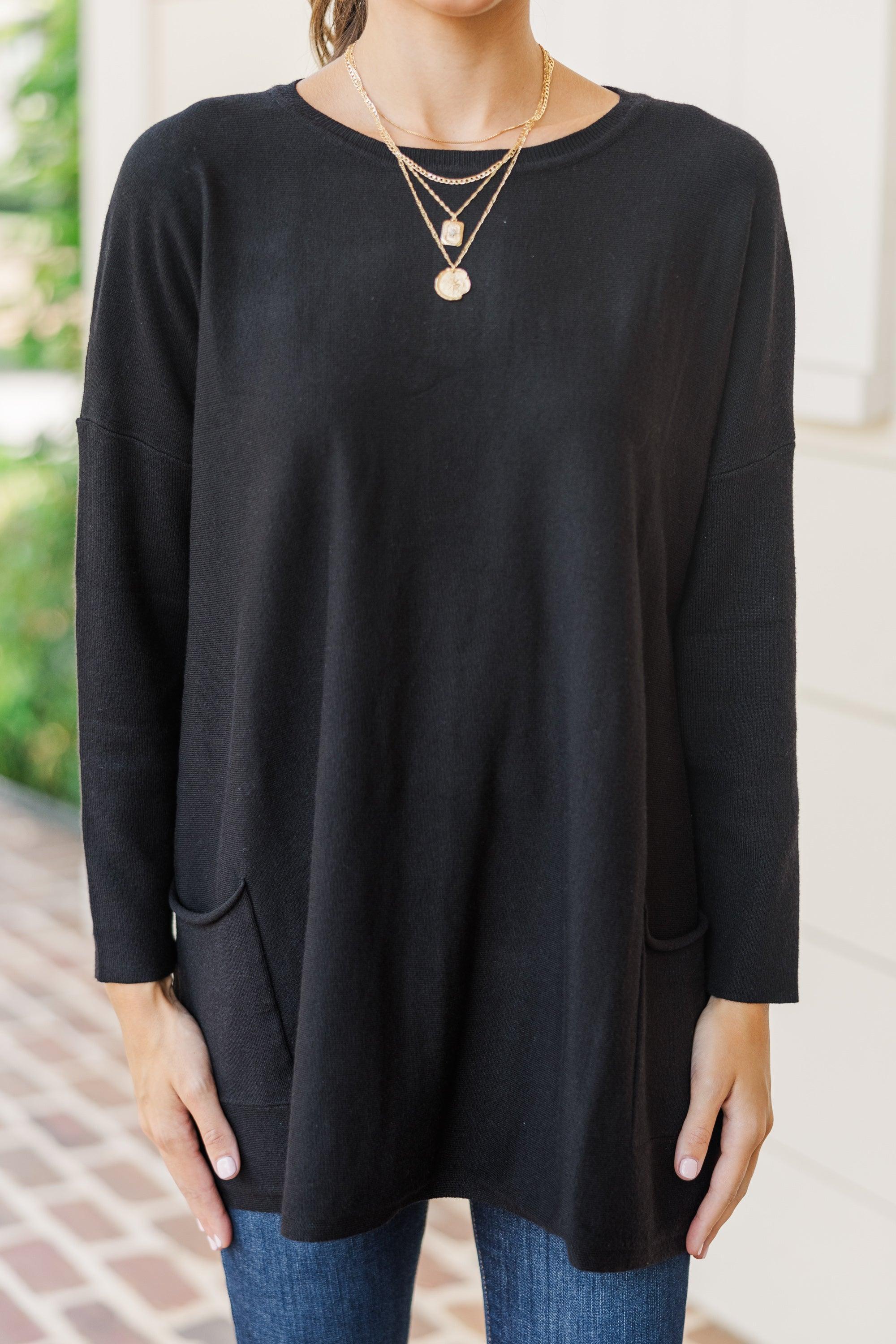 Loving My Life Black Pocket Tunic Female Product Image