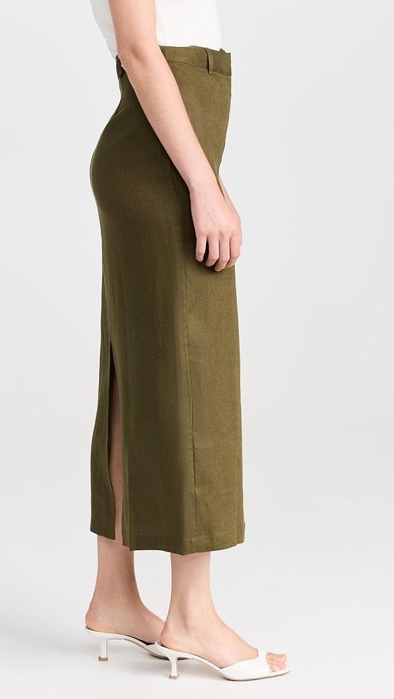 Reformation Gia Linen Skirt | Shopbop Product Image