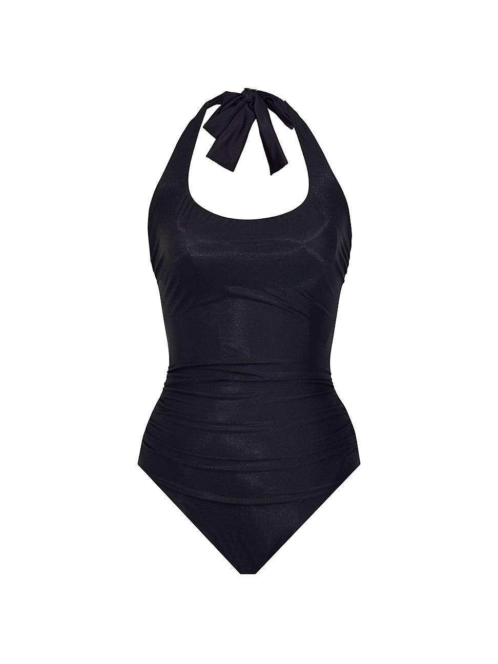 Womens Rock Solid Utopia Halter One-Piece Swimsuit Product Image