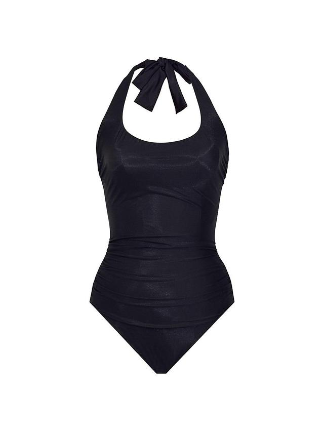 Womens Rock Solid Utopia Halter One-Piece Swimsuit Product Image