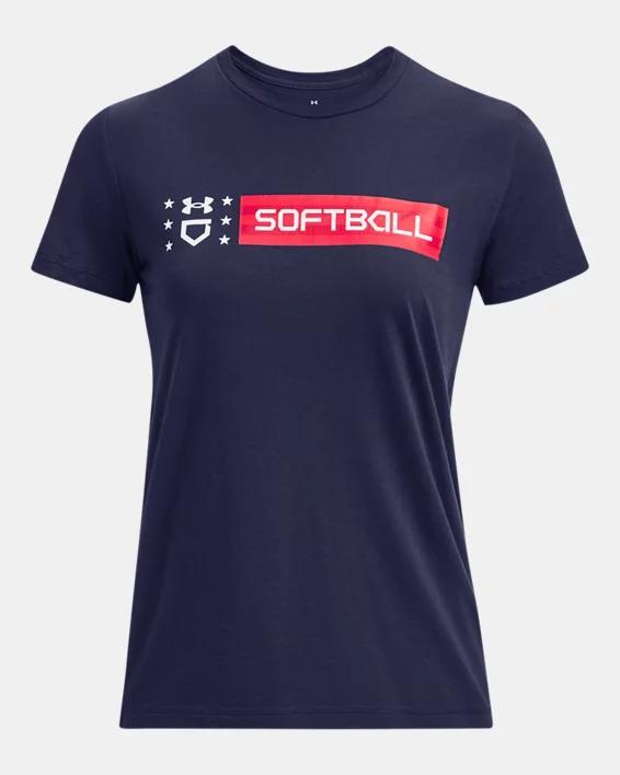 Women's UA Freedom Softball Wordmark Short Sleeve Product Image