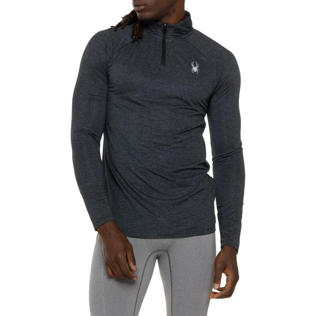 Spyder Textured Ribbed Shirt - Zip Neck, Long Sleeve Product Image