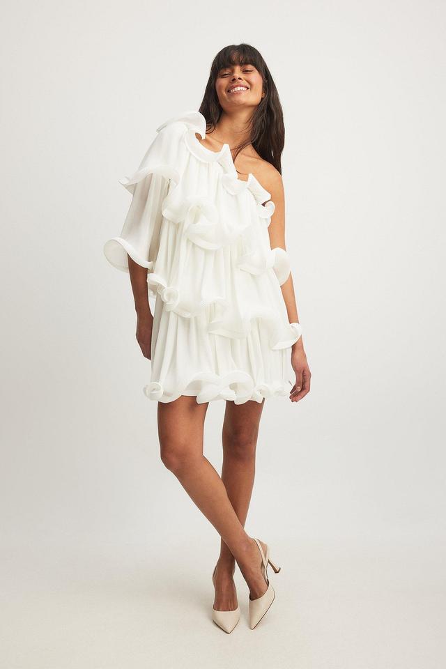 Structure Frills Mini Dress Product Image