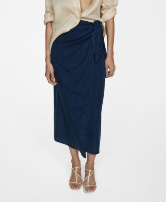 Mango Womens Lyocell Sarong Skirt product image