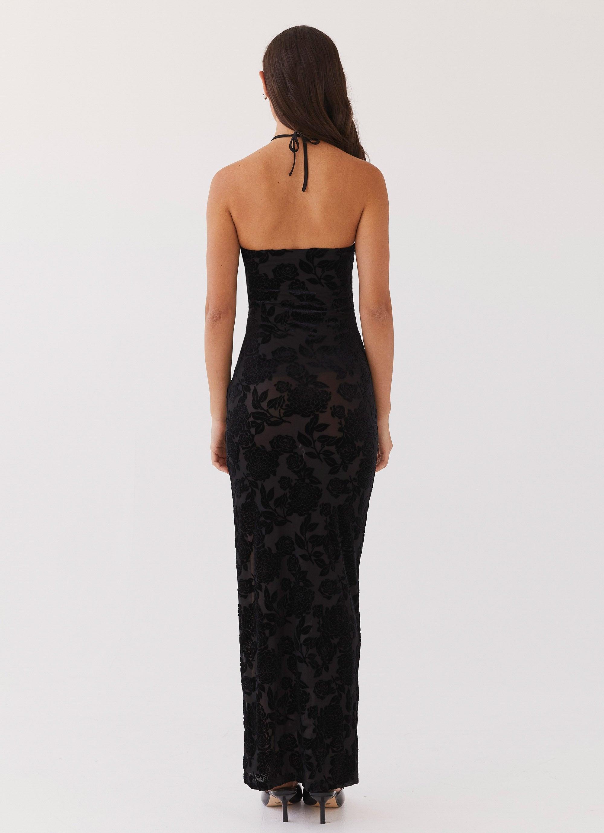 Trouble Love Maxi Dress - Black Product Image