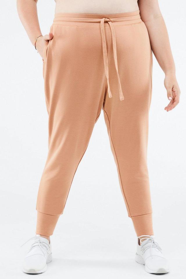 Fabletics Luxe Terry Jogger Womens Driftscape plus Size 4X Product Image