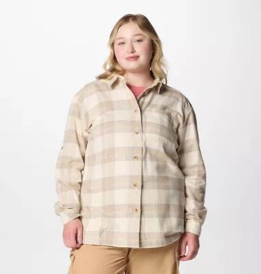 Plus Size Columbia Holly Hideaway Plaid Flannel Shirt, Womens Product Image