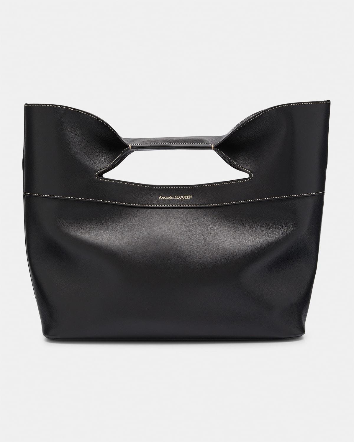 The Bow Small Leather Top-Handle Bag Product Image