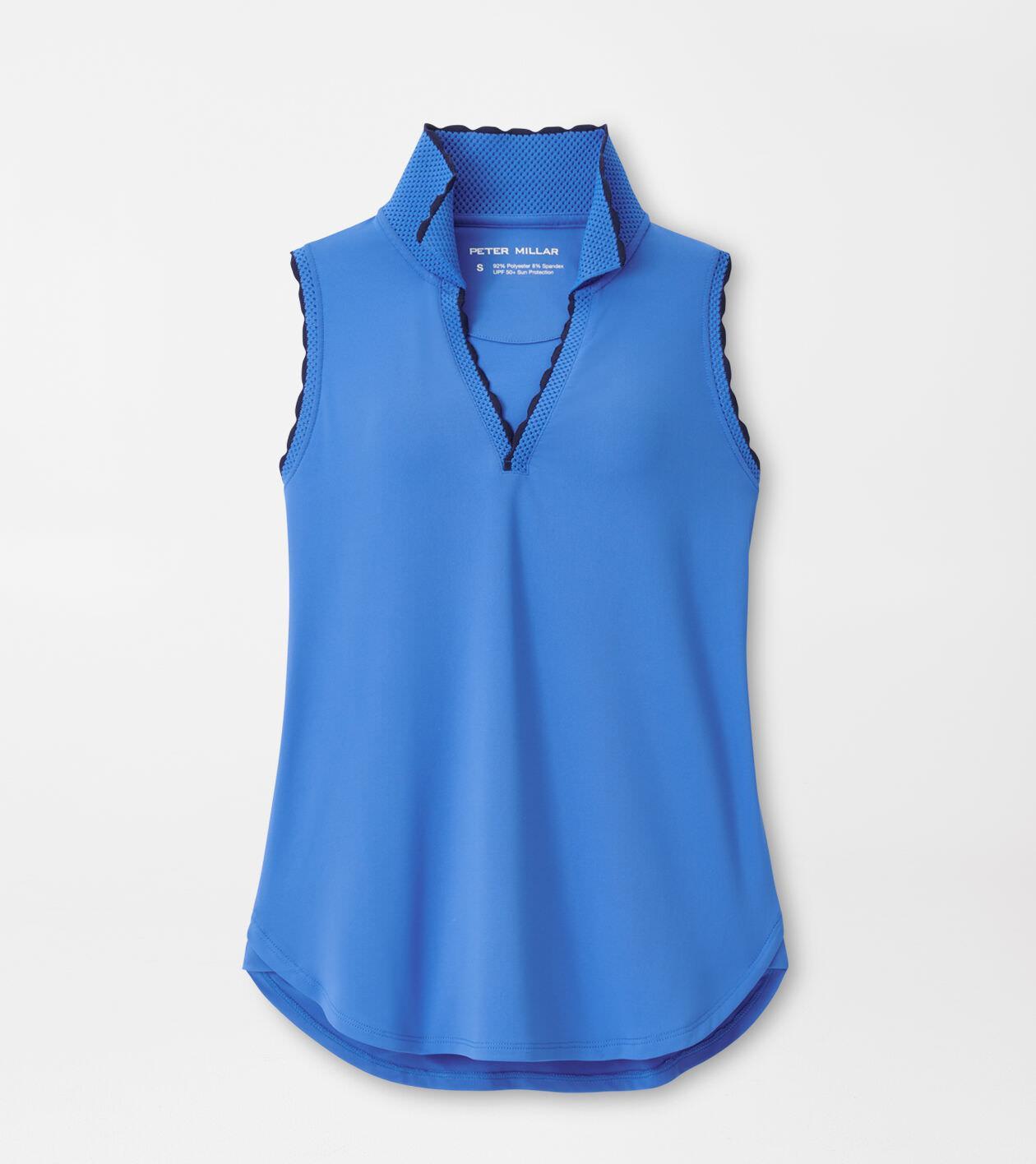 Opal Sleeveless Stretch Jersey Polo Product Image