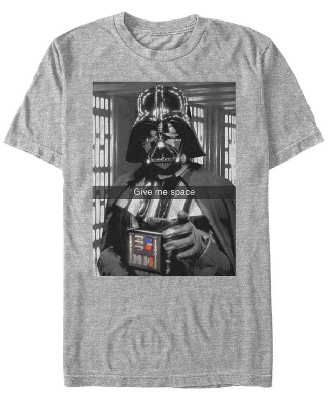 Mens Star Wars Darth Vader Graphic Tee Athletic Grey Product Image