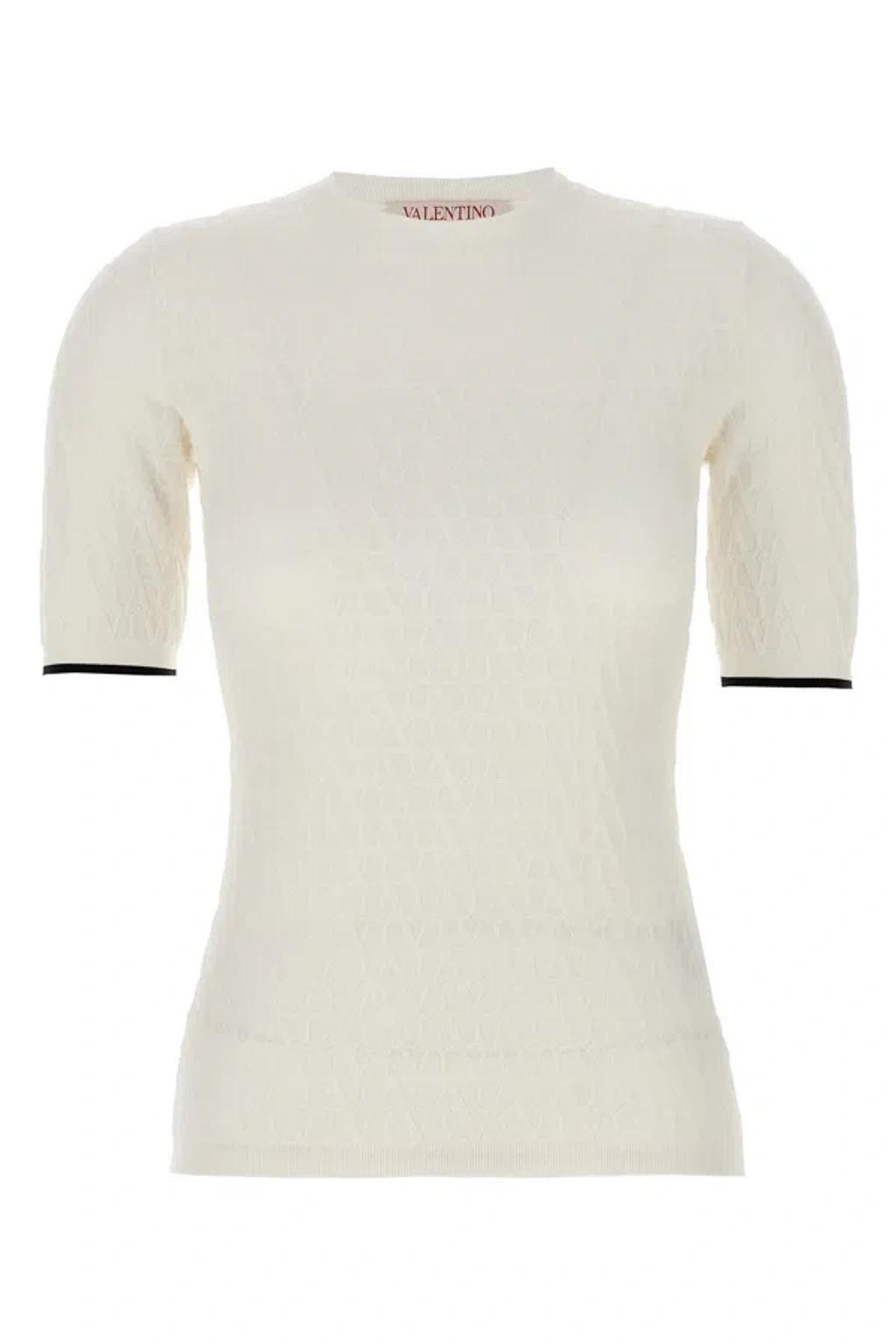 White Crew Neck Jersey Top product image