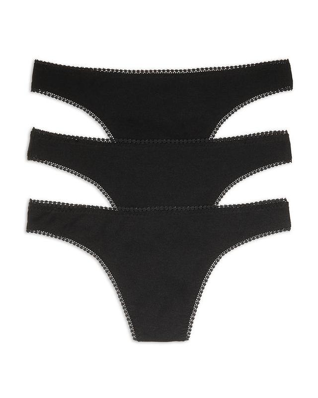 On Gossamer Cabana Cotton Blend Hip-g Thongs, Set of 3 Product Image