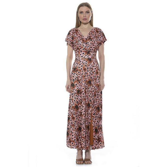 Womens ALEXIA ADMOR Brielle Surplice Maxi Dress Product Image