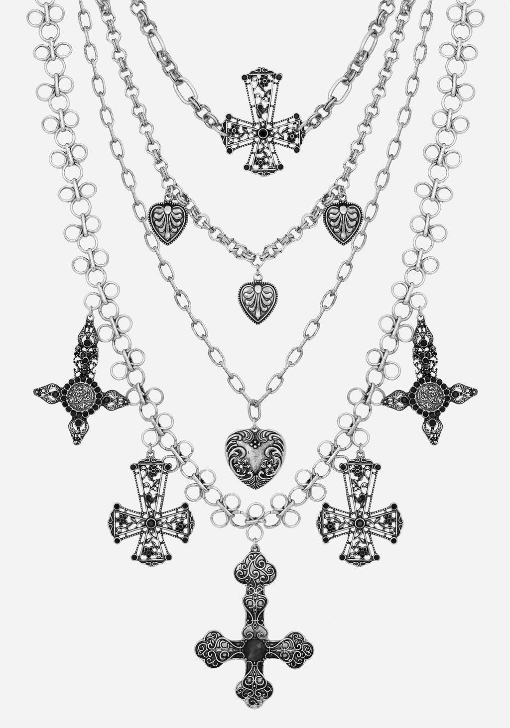 Crux Layered Chain Necklace Product Image