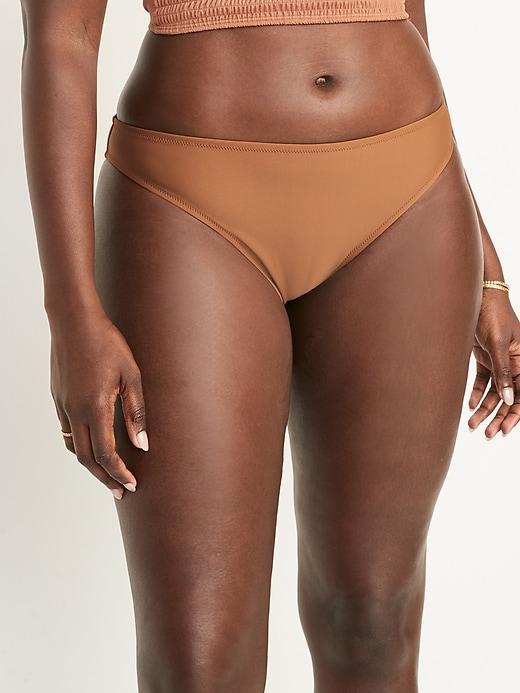 Mid-Rise Bikini Swim Bottoms Product Image