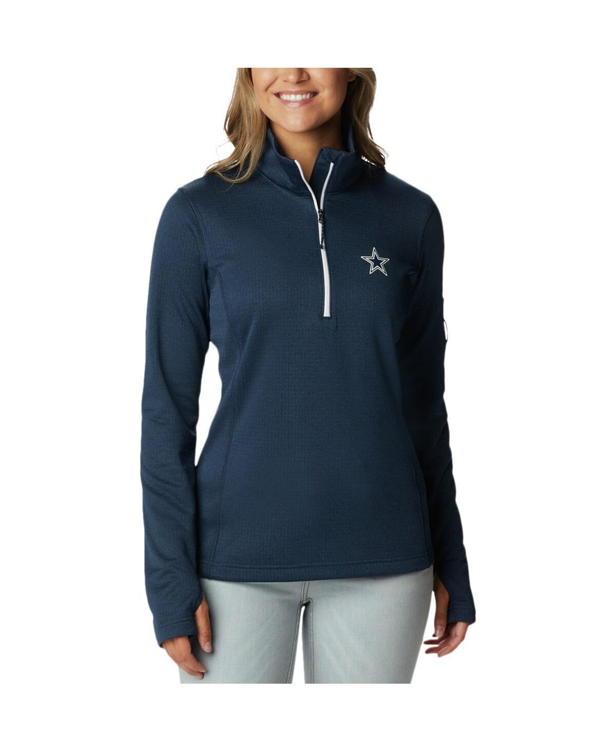 Womens Columbia Dallas Cowboys Park View Omni-Wick Half-Zip Top Blue Product Image