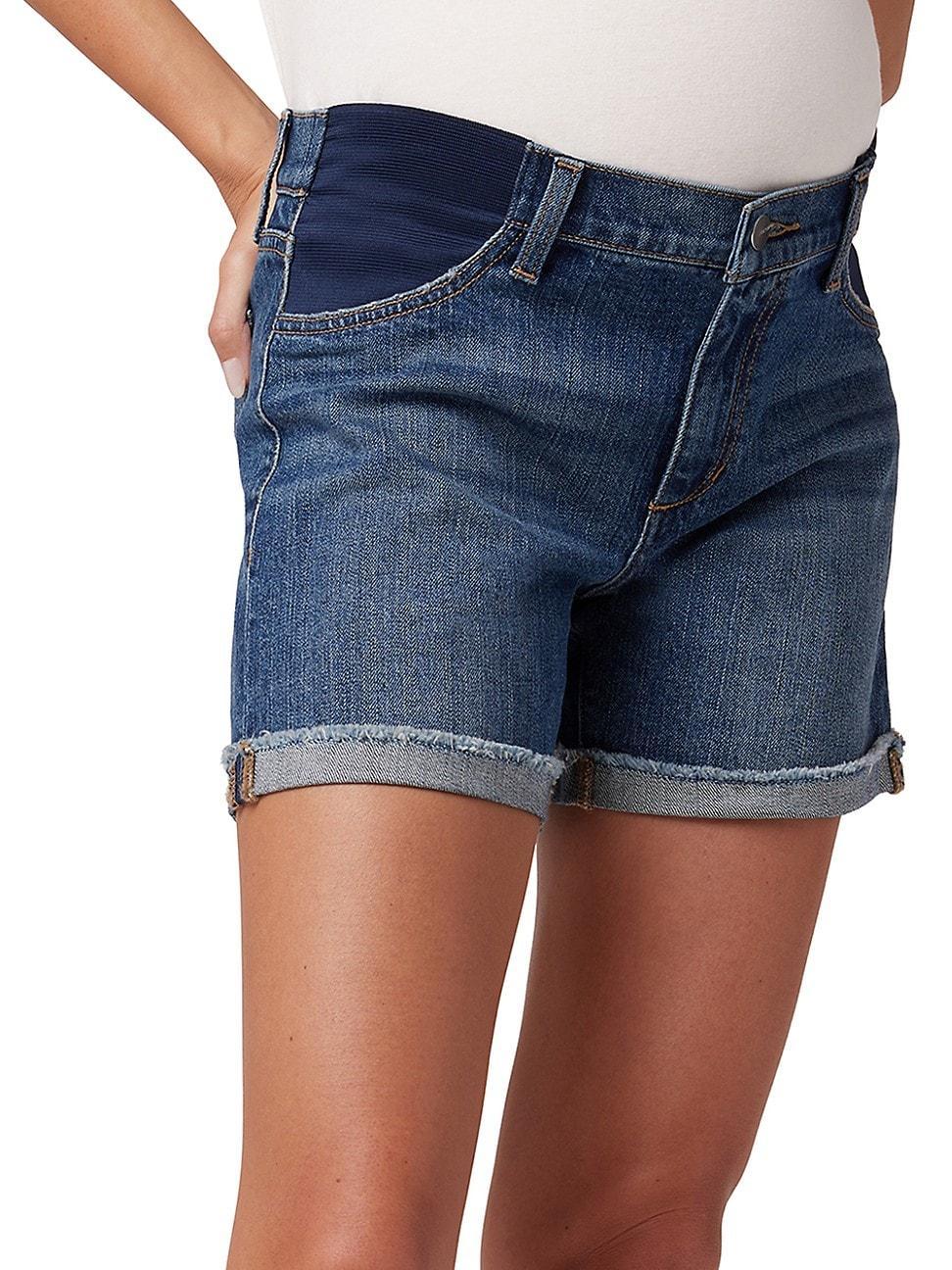 Womens The 5 Denim Maternity Shorts Product Image