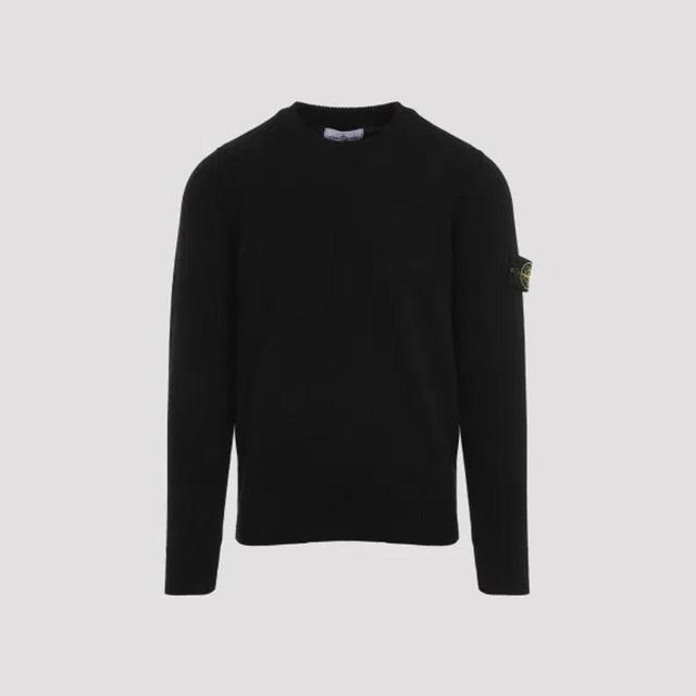 STONE ISLAND Wool Pullover S In A Black Product Image