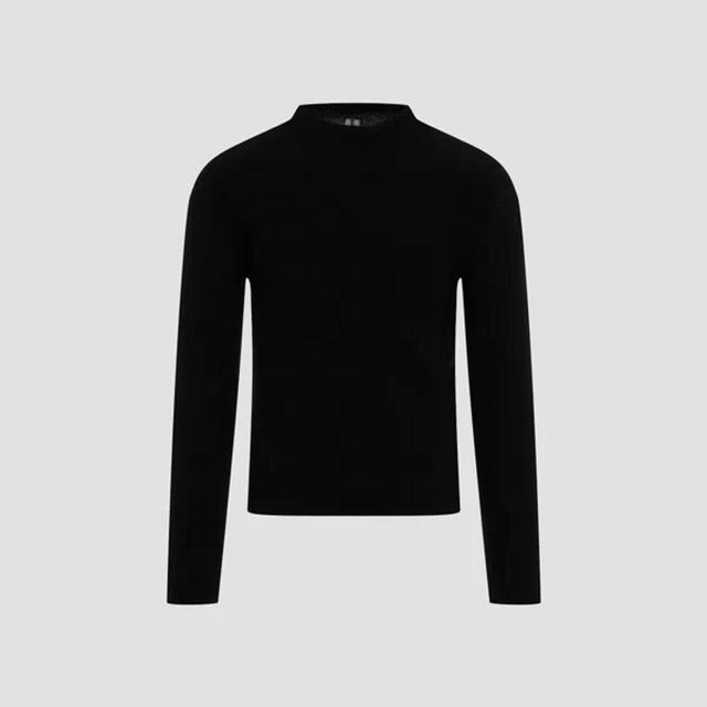 RICK OWENS Ribbed Geo Sweater In Black Product Image