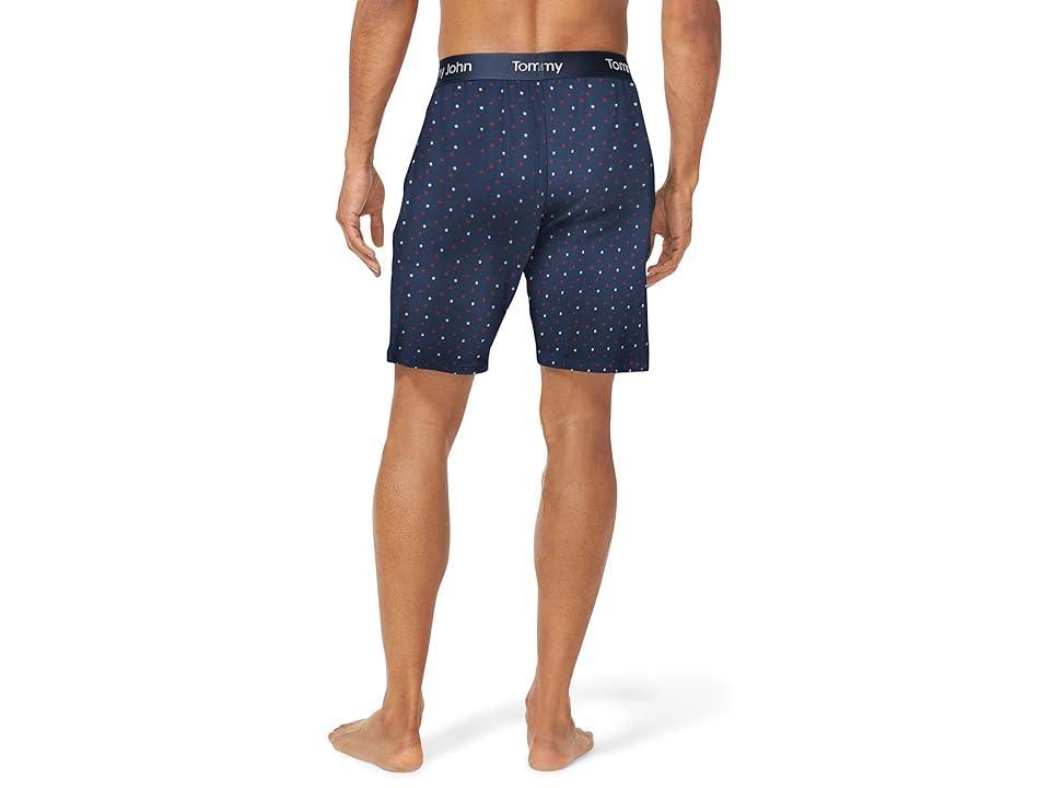 Tommy John Second Skin Sleep Shorts (Dress Blues Super Star) Men's Pajama Product Image