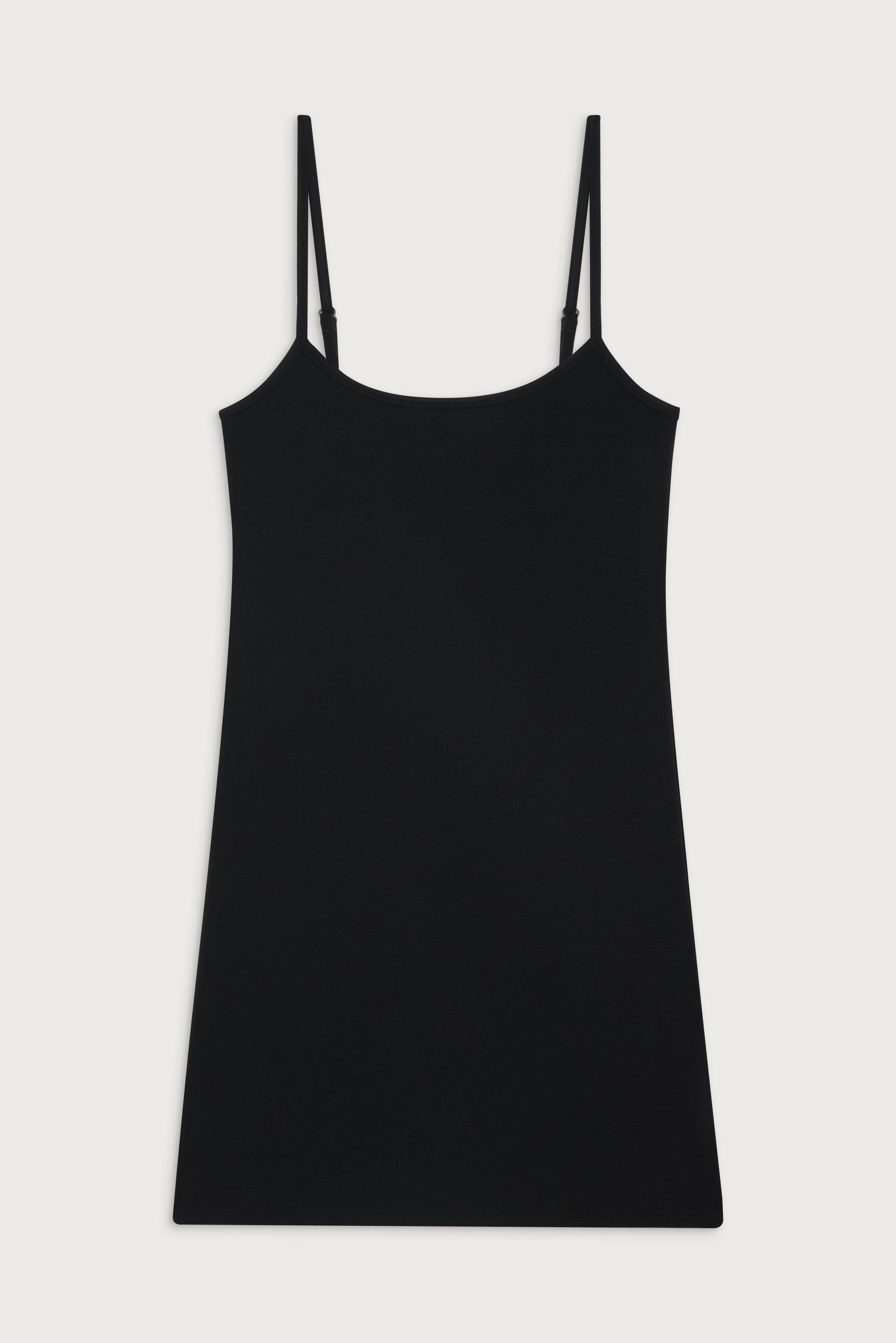 Gwen Terry Mini Dress - Black Product Image