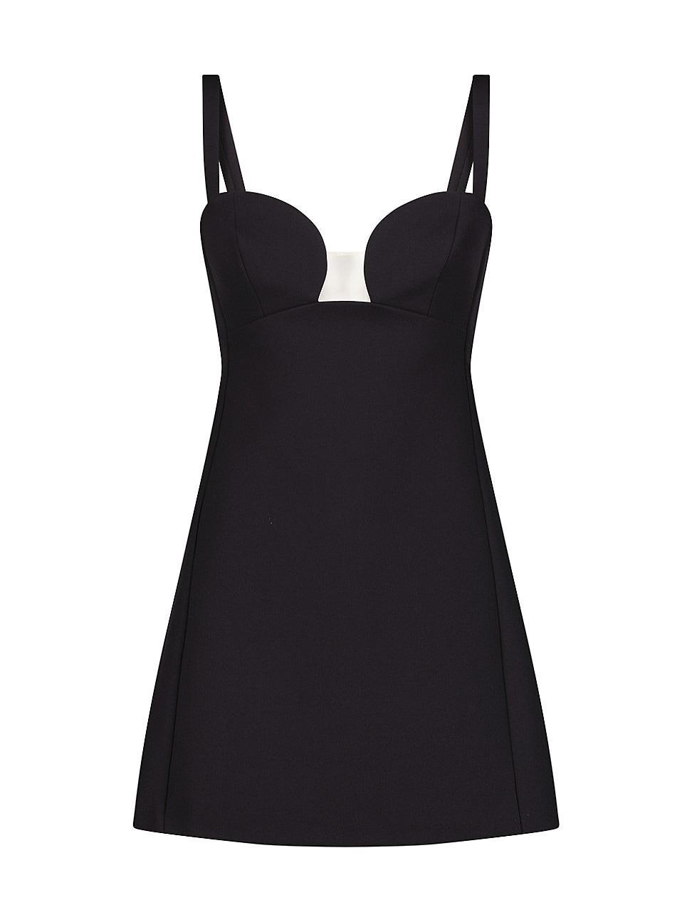 Womens Cut-Out Crepe Minidress product image