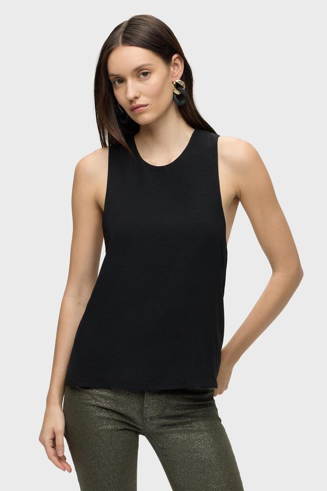 Twist Back Woven Tank Female Product Image