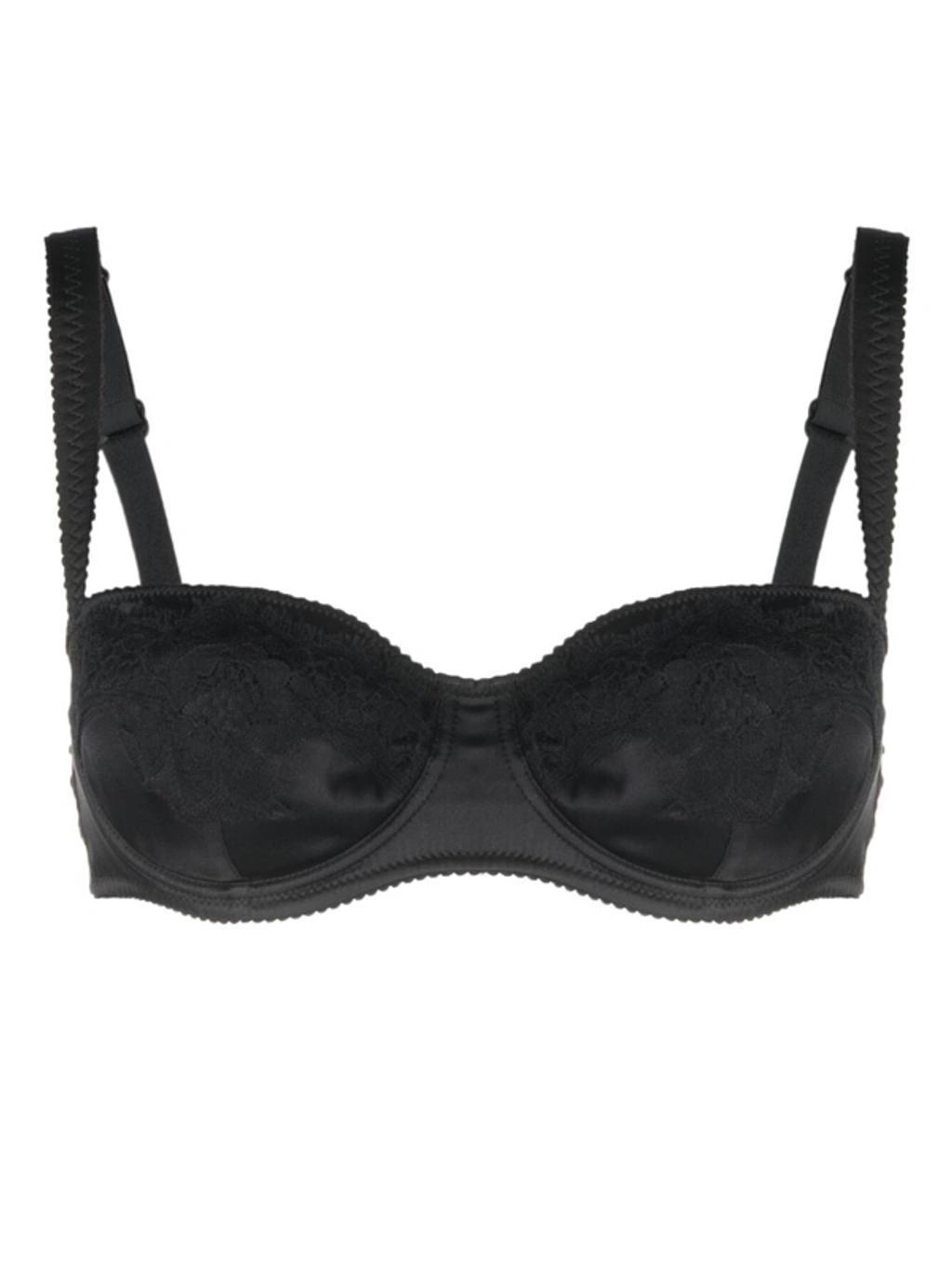 DOLCE & GABBANA Dolce And Gabbana Black Balconette Bra In Nero Product Image