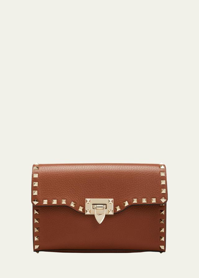 Small Rockstud Leather Shoulder Bag Product Image