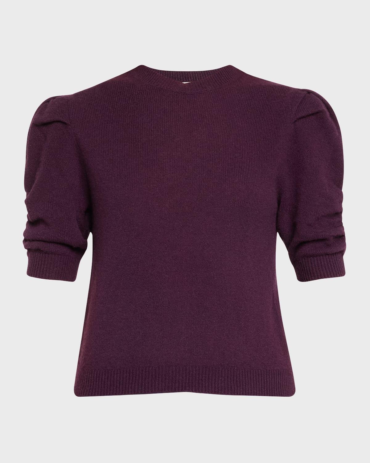 Ruched Cashmere-Wool Sweater Product Image