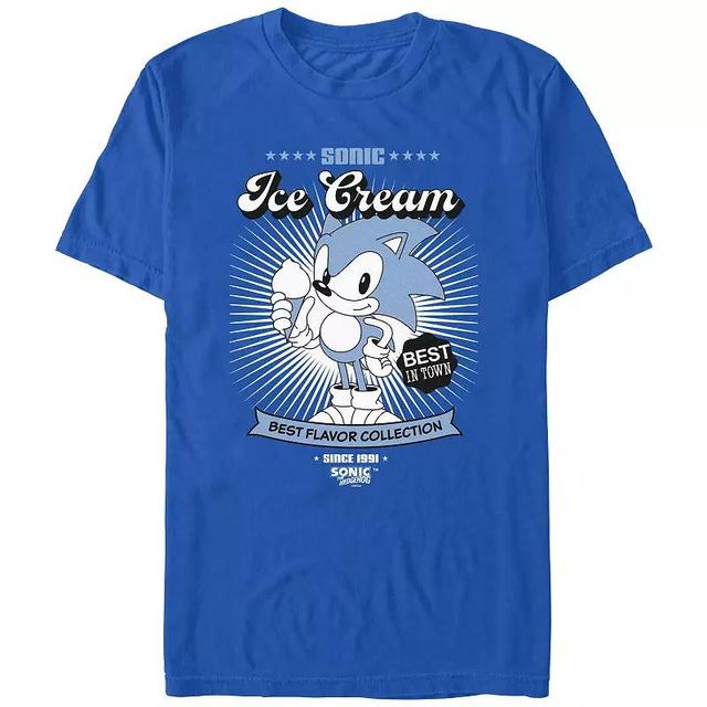 Mens Sonic The Hedgehog Ice Cream Best In Town Graphic Tee Product Image