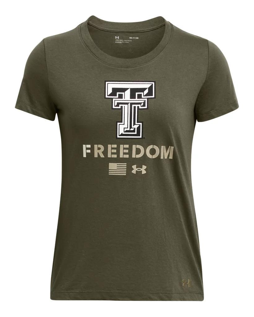 Women's UA Freedom Performance Cotton Collegiate T-Shirt Product Image