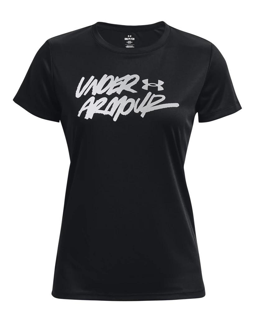 Women's UA Velocity Gradient Wordmark Short Sleeve Product Image