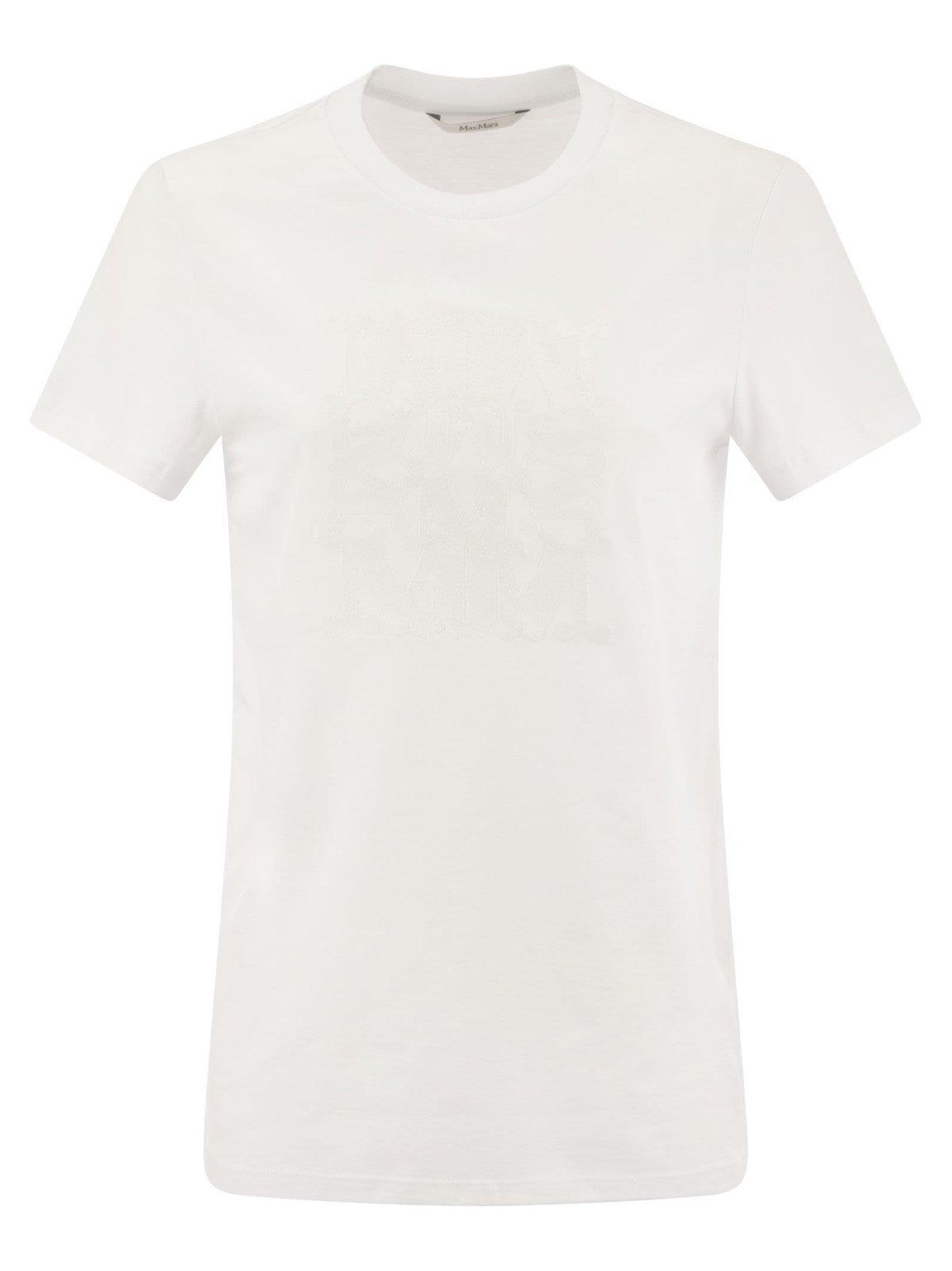 MAX MARA Crew-neck T-shirt In White Product Image