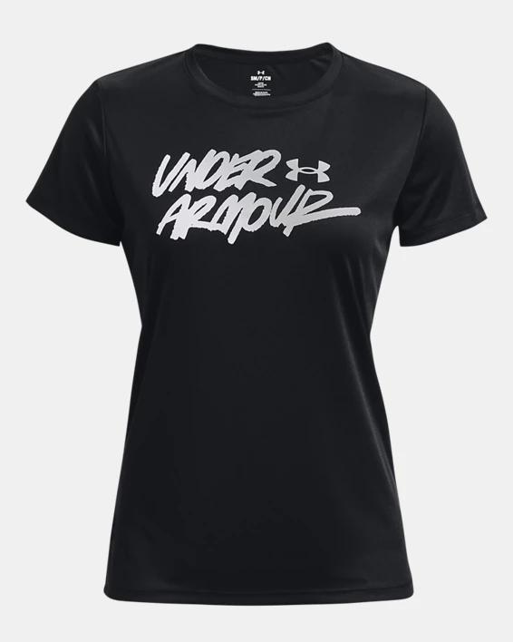 Women's UA Velocity Gradient Wordmark Short Sleeve Product Image