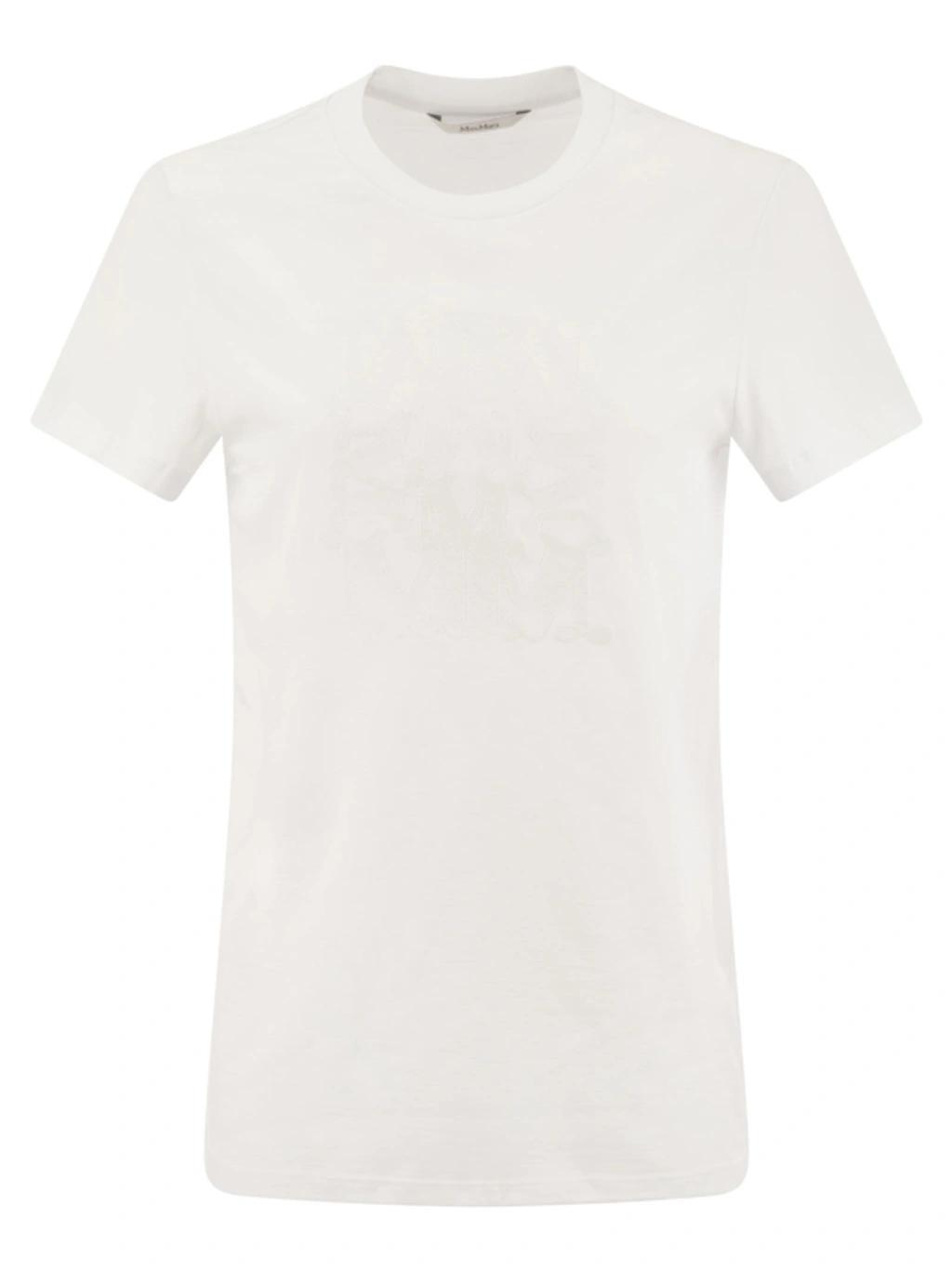 MAX MARA Crew-neck T-shirt In White Product Image