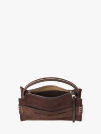 LOAFER BAG - SUEDE SHOULDER BAG in brown | JW Anderson US  Product Image