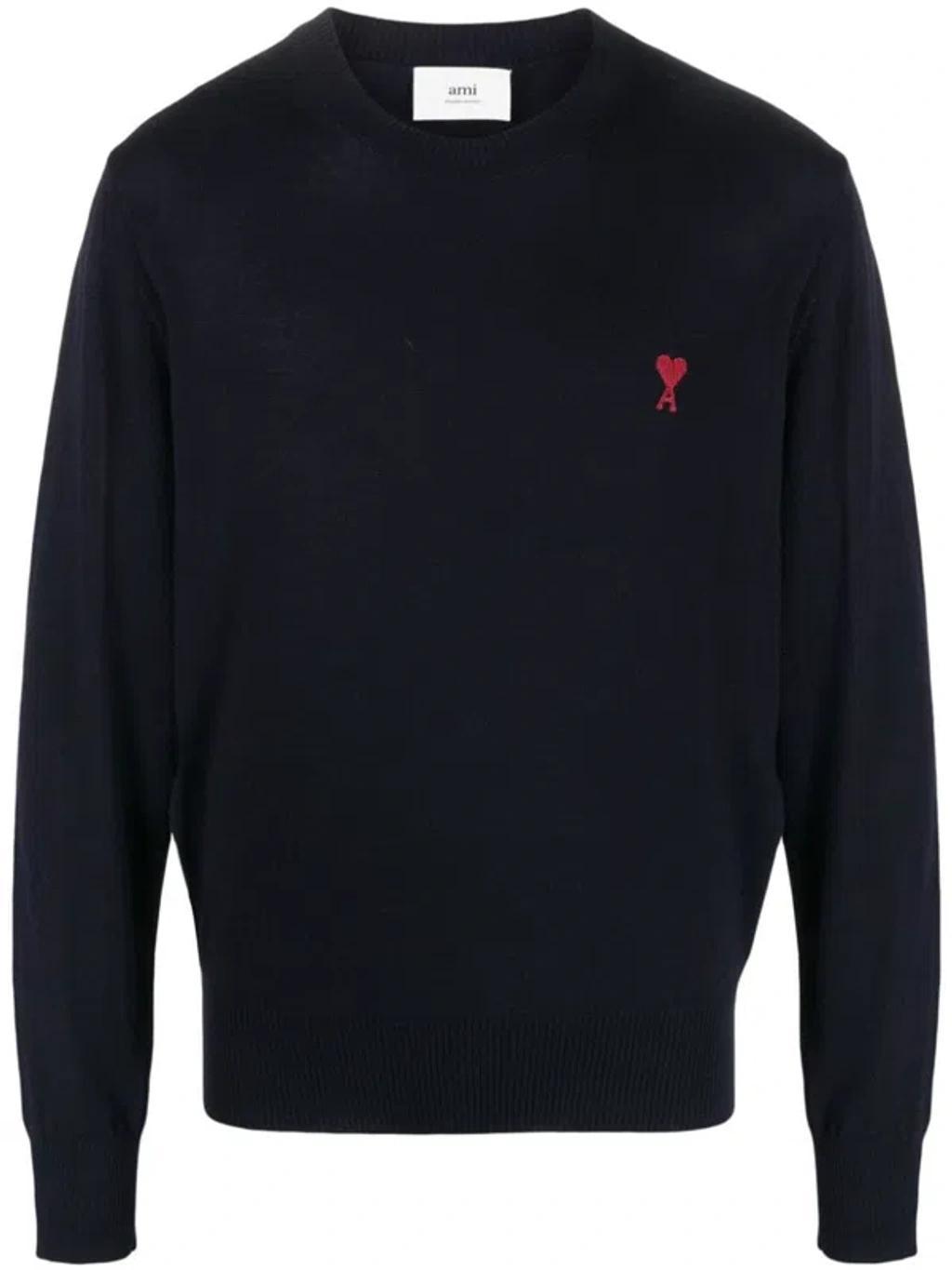 Ami De Coeur Motif-embroidered Jumper In 430 Product Image