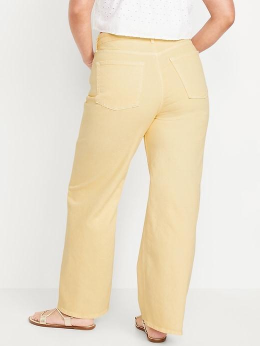 Extra High-Waisted Sky-Hi Wide-Leg Jeans Product Image