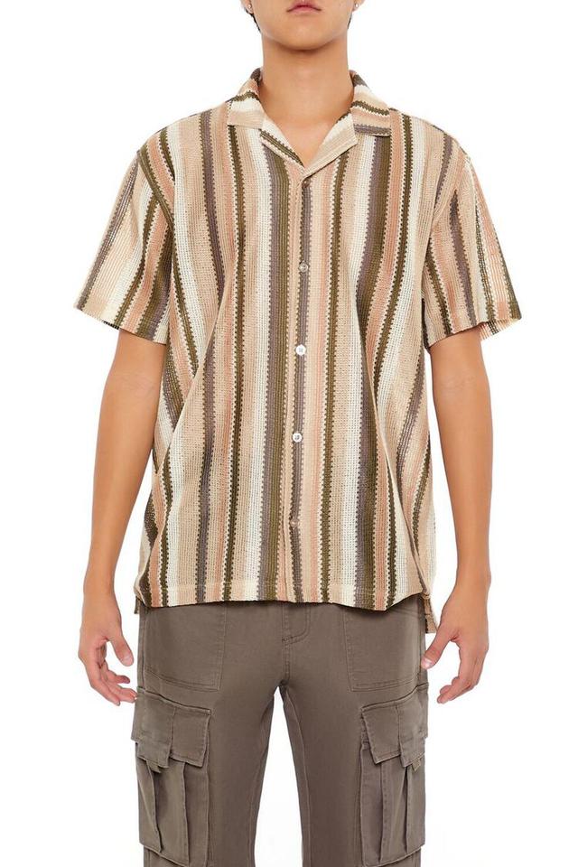 Multi-Striped Textured Shirt | Forever 21 Product Image